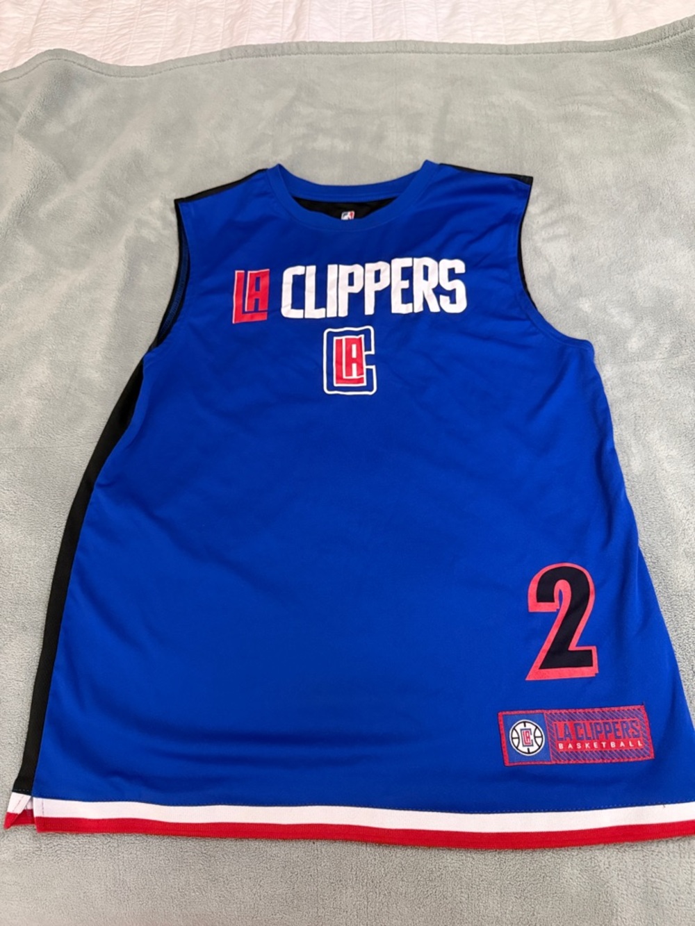 NBA Los Angeles Clippers Blue Red #2 Tank Top